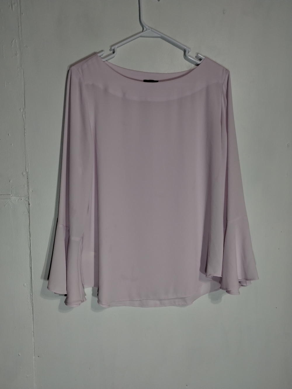 Ann Taylor Pale Lavender Bell-Sleeve Blouse